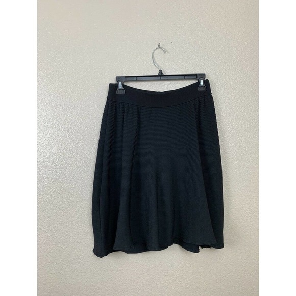Rebecca Taylor Black Stretch Knit Skirt - Picture 1 of 5
